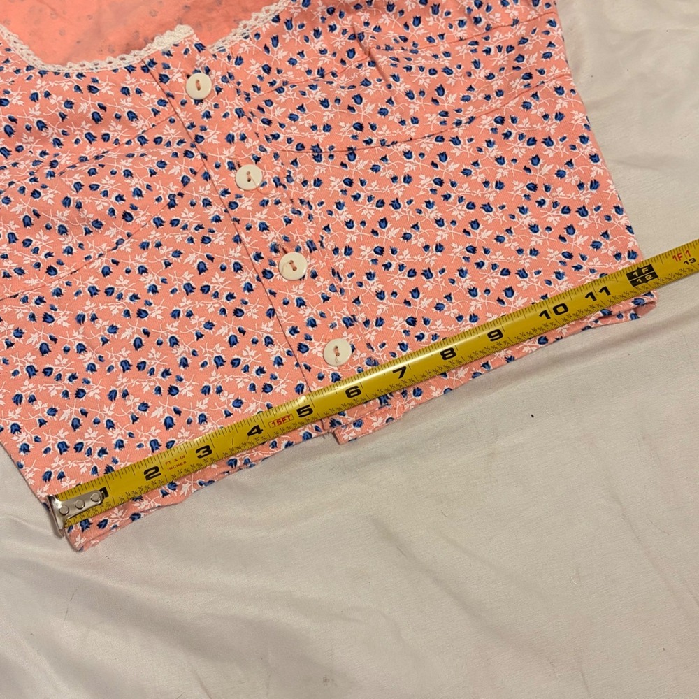 Vintage RAMPAGE Pink Floral Skirt with dainty print and lace detailing - Picture 13 of 16